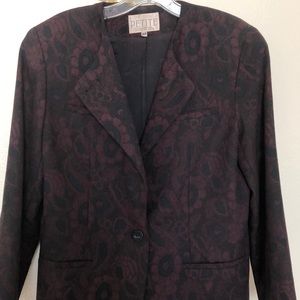 Two piece vintage paisley suit